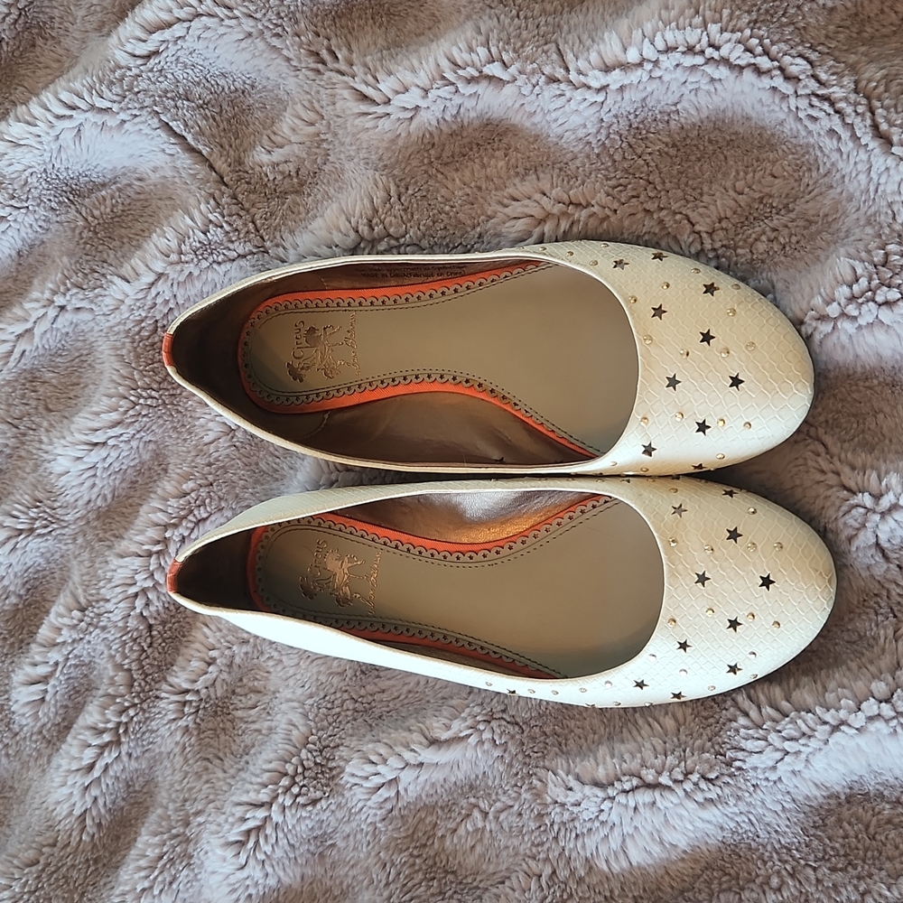 White Sam Edelman Flats